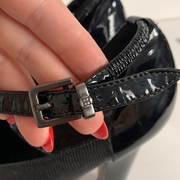 BCBG MaxAzria Leather Ankle Strap Platforms Shoes - Picture 15 of 16